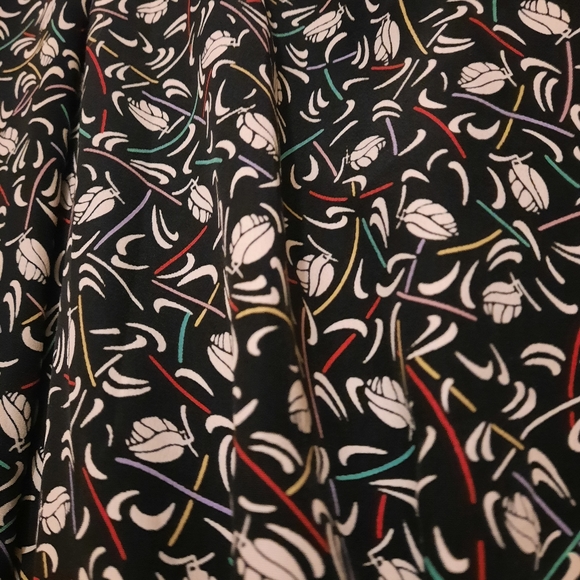 70's does 40's geometric Act I Petites skirt set - Picture 14 of 16